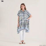 Women Handmade Poncho Shirt Dress
