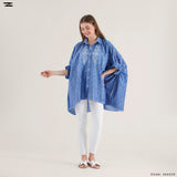 Embroidered Button-Up Tunic Shirt