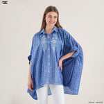Load image into Gallery viewer, Embroidered Button-Up Tunic Shirt