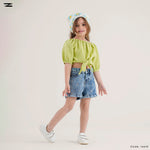 Load image into Gallery viewer, Puff Sleeve Tie Top