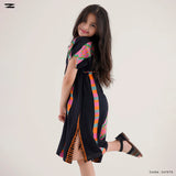 V-Neck Pattern Dress