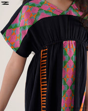 V-Neck Pattern Dress