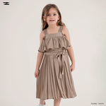 Load image into Gallery viewer, Elastic Strap Satin Dress