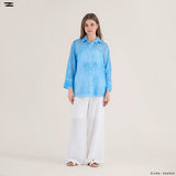 Embroidered Short Shirt Blouse