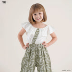 Load image into Gallery viewer, Solid Blouse and Floral Pants Set