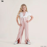 Tie-Front Wide-Leg Jumpsuit Twin