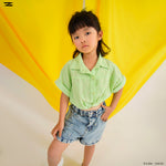 Load image into Gallery viewer, Embroidered Tie Waist Linen Blouse