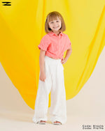 Load image into Gallery viewer, Embroidered Tie Waist Linen Blouse