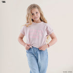 Load image into Gallery viewer, Heart Print Tie-Front T-Shirt