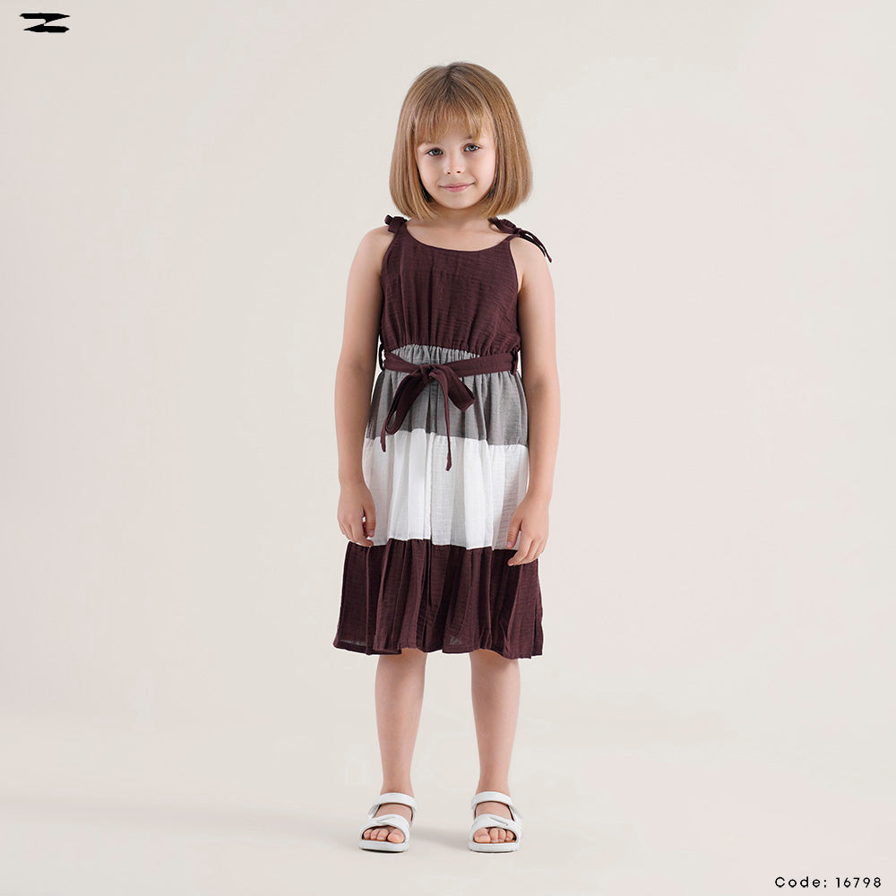 Color Block Sleeveless Dress