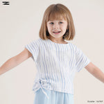 Load image into Gallery viewer, Striped Blouse and Solid Pants Set
