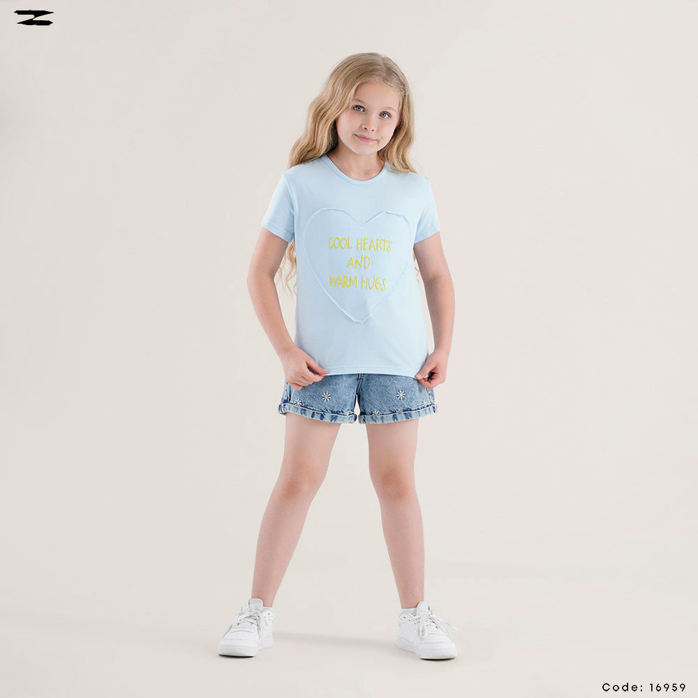 Heart Patch Graphic T-Shirt
