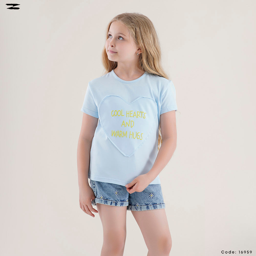 Heart Patch Graphic T-Shirt