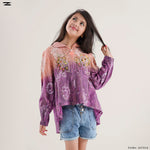 Load image into Gallery viewer, Printed Hooded Zip Top