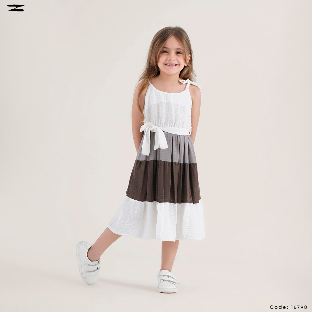 Color Block Sleeveless Dress