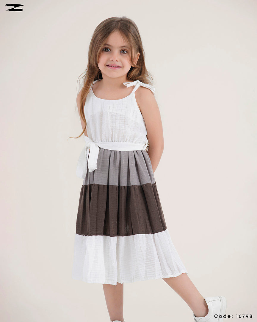 Color Block Sleeveless Dress