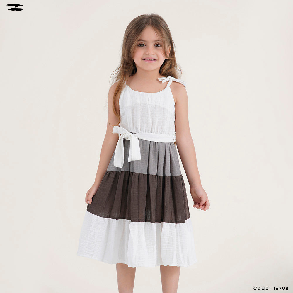 Color Block Sleeveless Dress