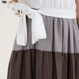 Color Block Sleeveless Dress