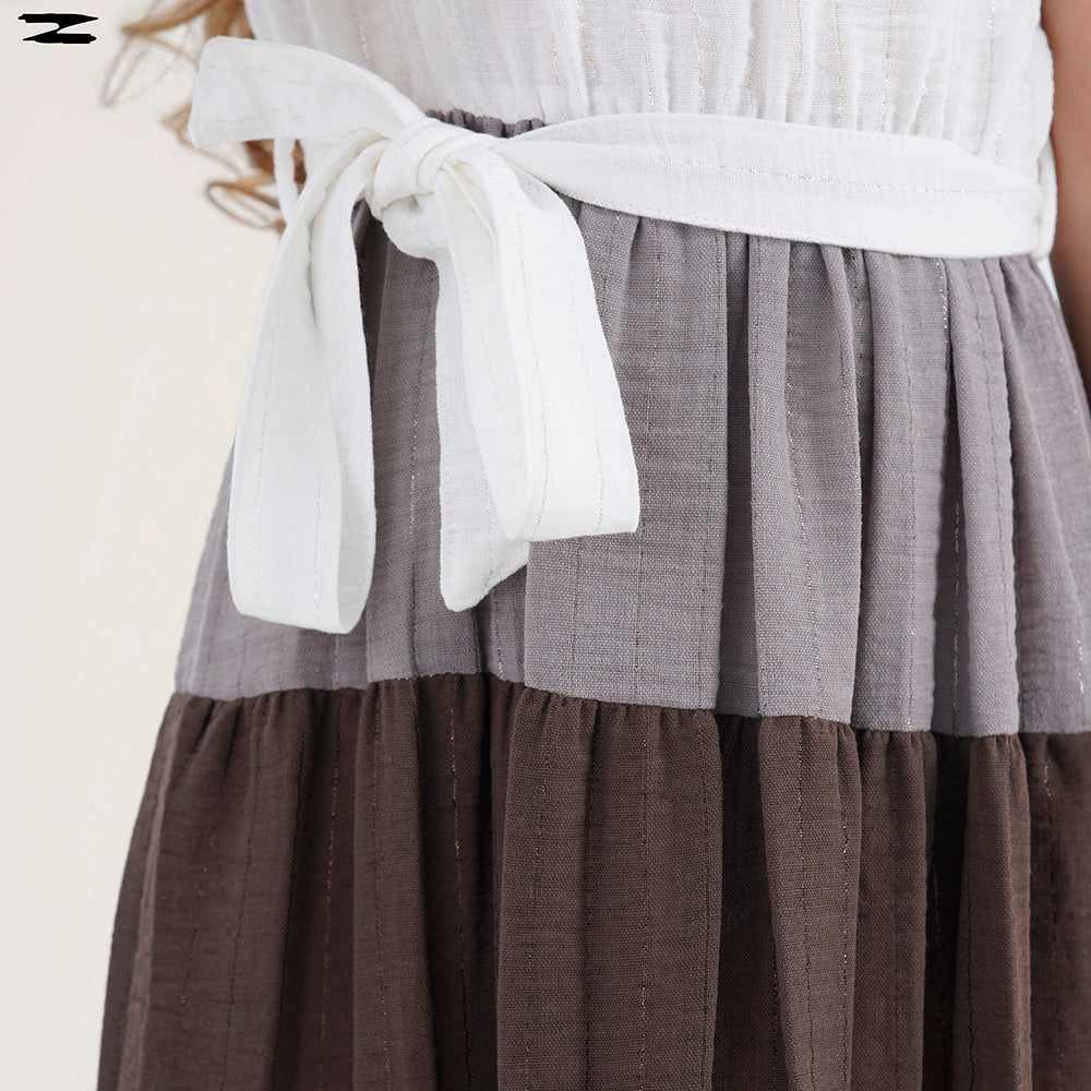 Color Block Sleeveless Dress
