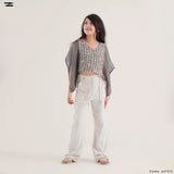Girls Mesh Front Blouse