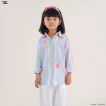 Load image into Gallery viewer, Girls Embroidered Stripe Shirt