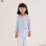 Girls Detailed Stripe Shirt