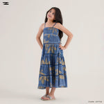 Load image into Gallery viewer, Leaf Print Tiered Dress