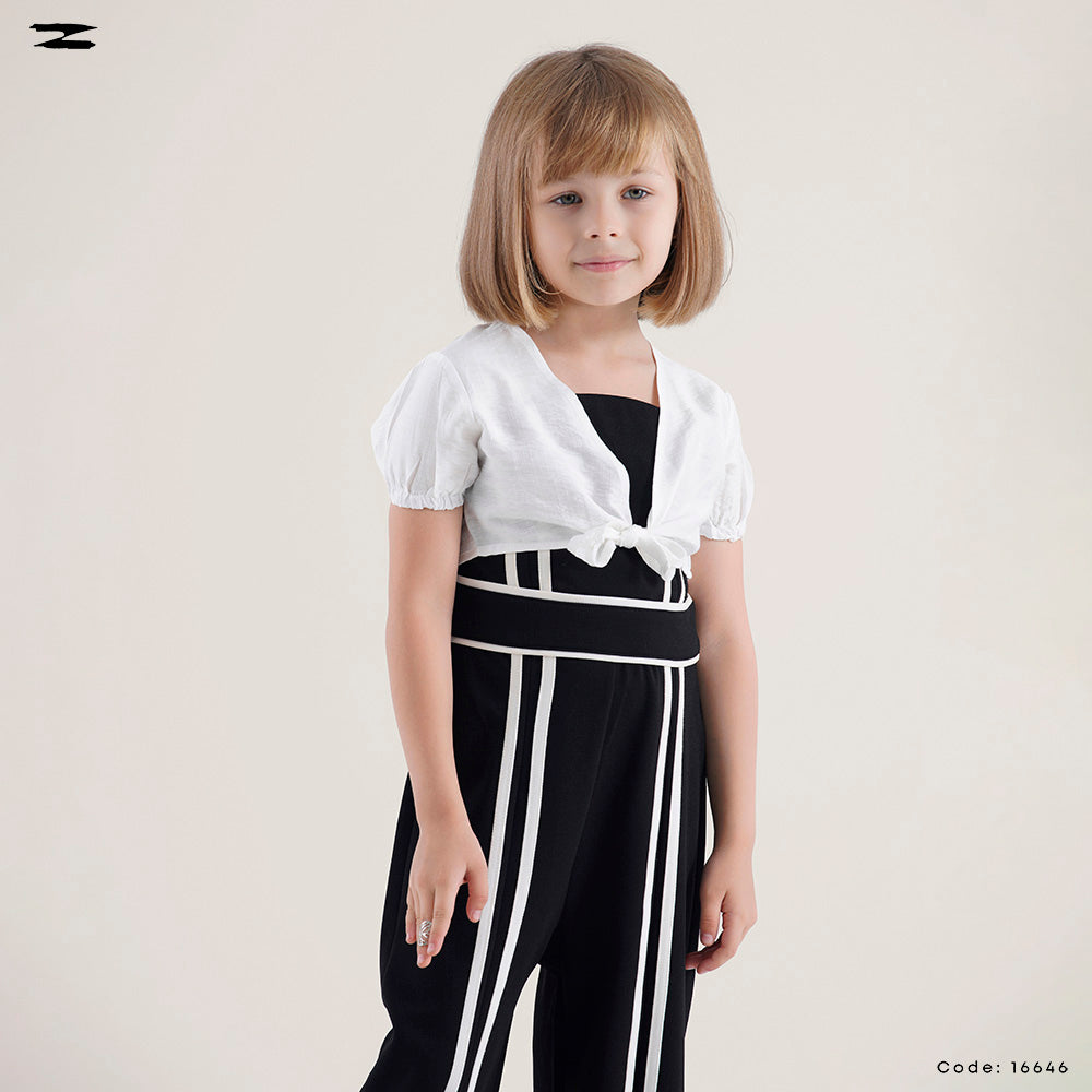 Tie-Front Wide-Leg Jumpsuit