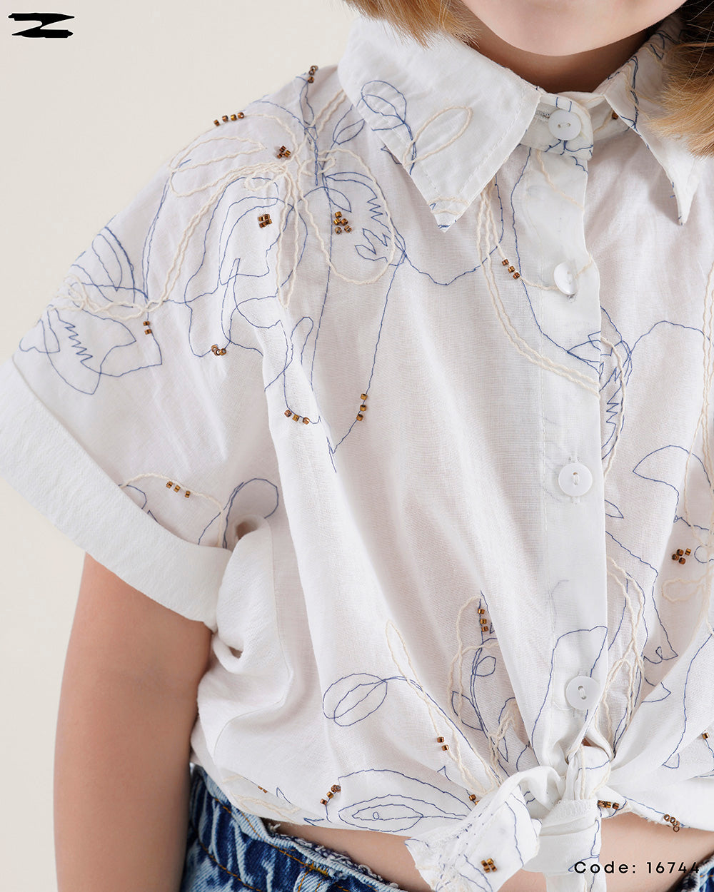 Floral Detail Shirt