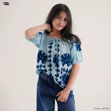 Embroidered Short Sleeve Top