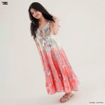Load image into Gallery viewer, Girls Printed Tiered Maxi Dress