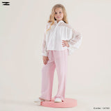 Kids Sheer Floral Yoke Blouse