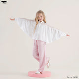 Kids Sheer Floral Yoke Blouse