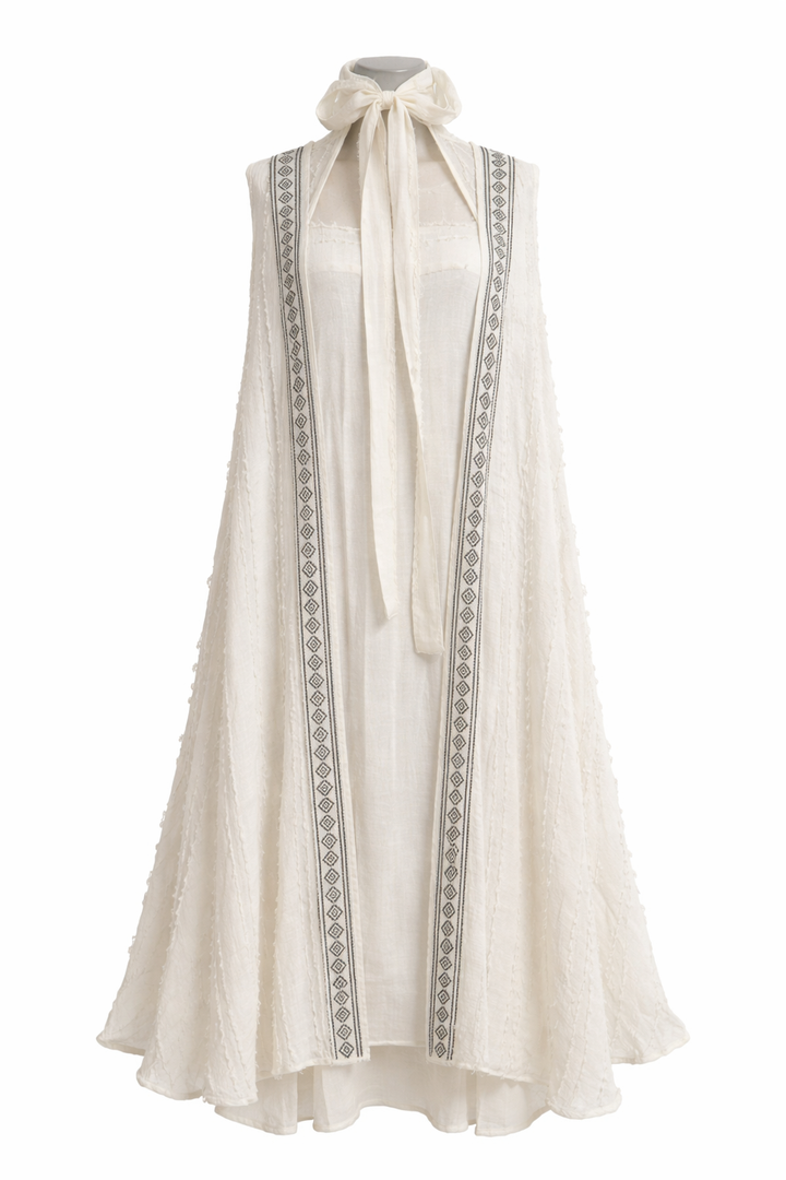 Hooded Layered Dress