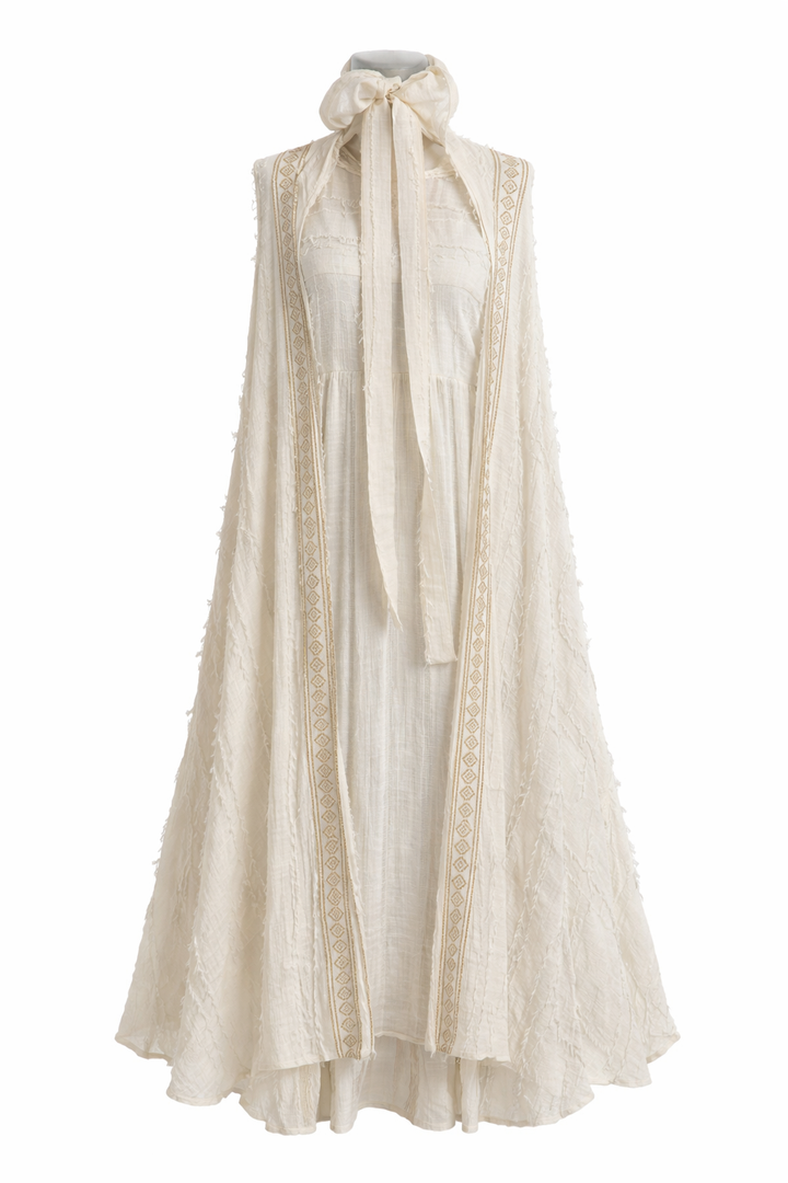 Hooded Layered Dress