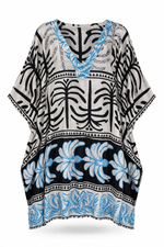 Load image into Gallery viewer, Tropical Pattern Kaftan Top