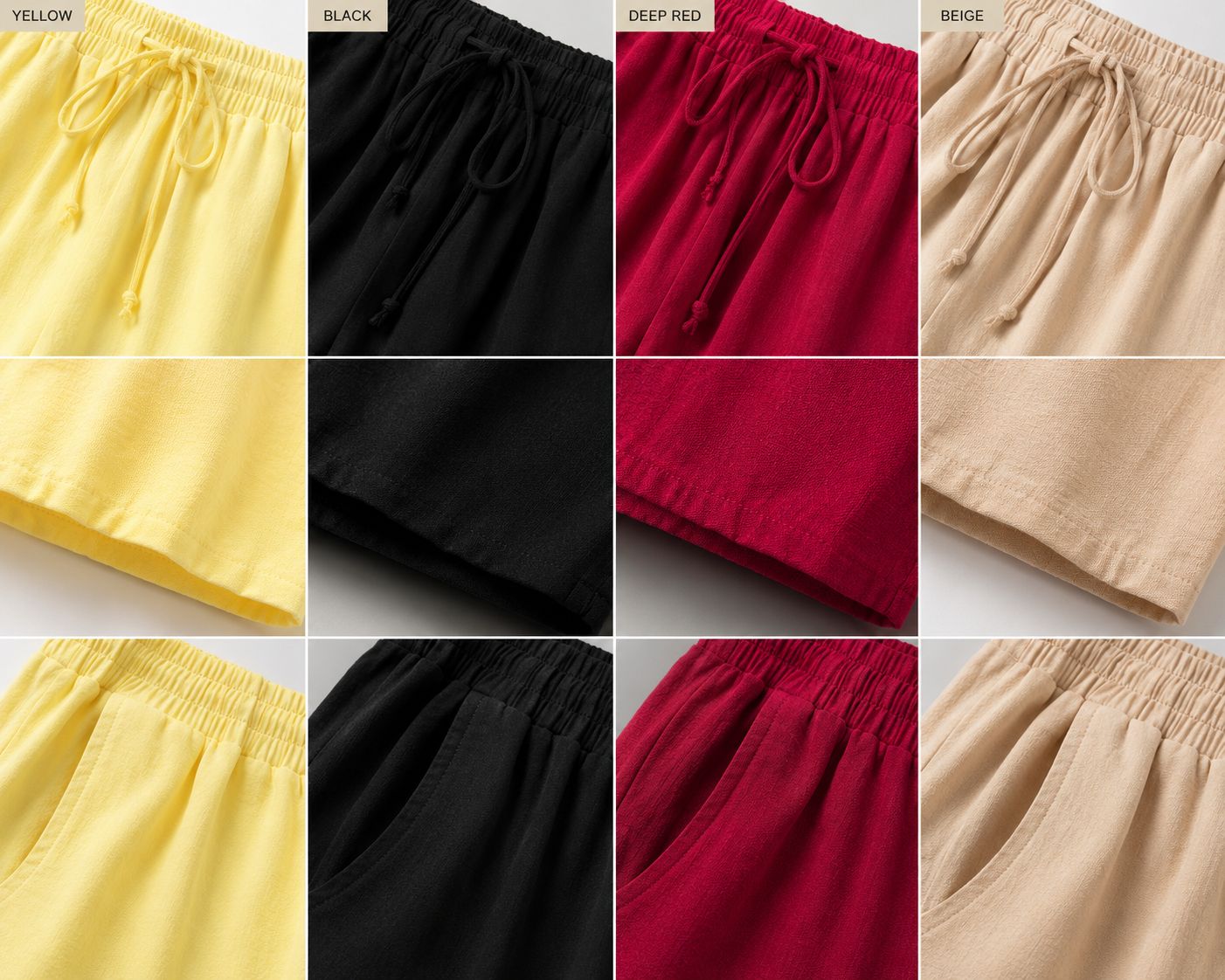 Wide-Leg Pants with Drawstring Waist