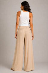 Wide-Leg Pants with Drawstring Waist
