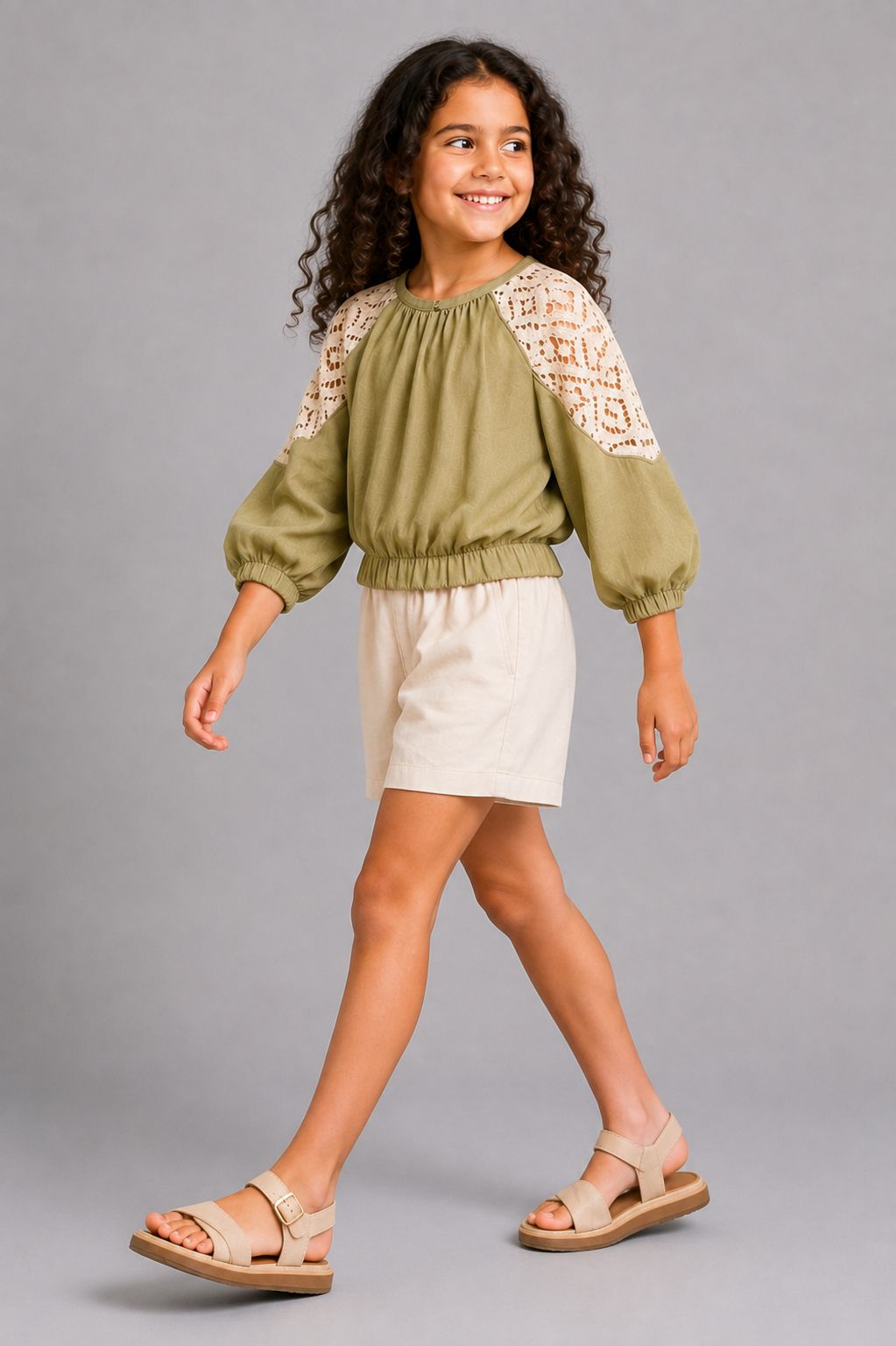 Lace Sleeve Top