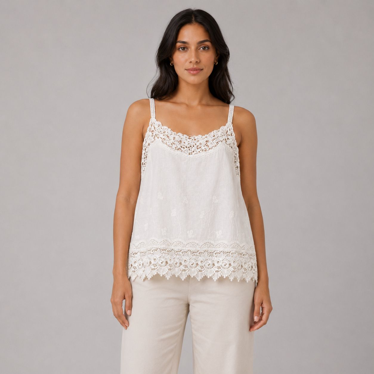 Lace Trim Camisole Top