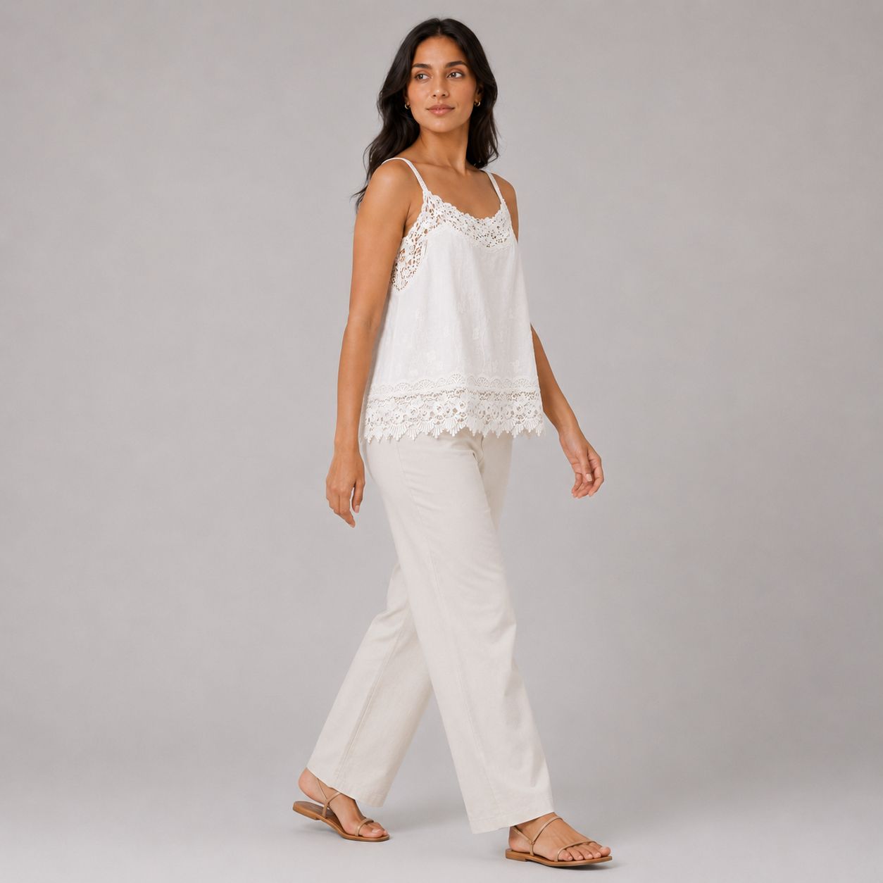 Lace Trim Camisole Top