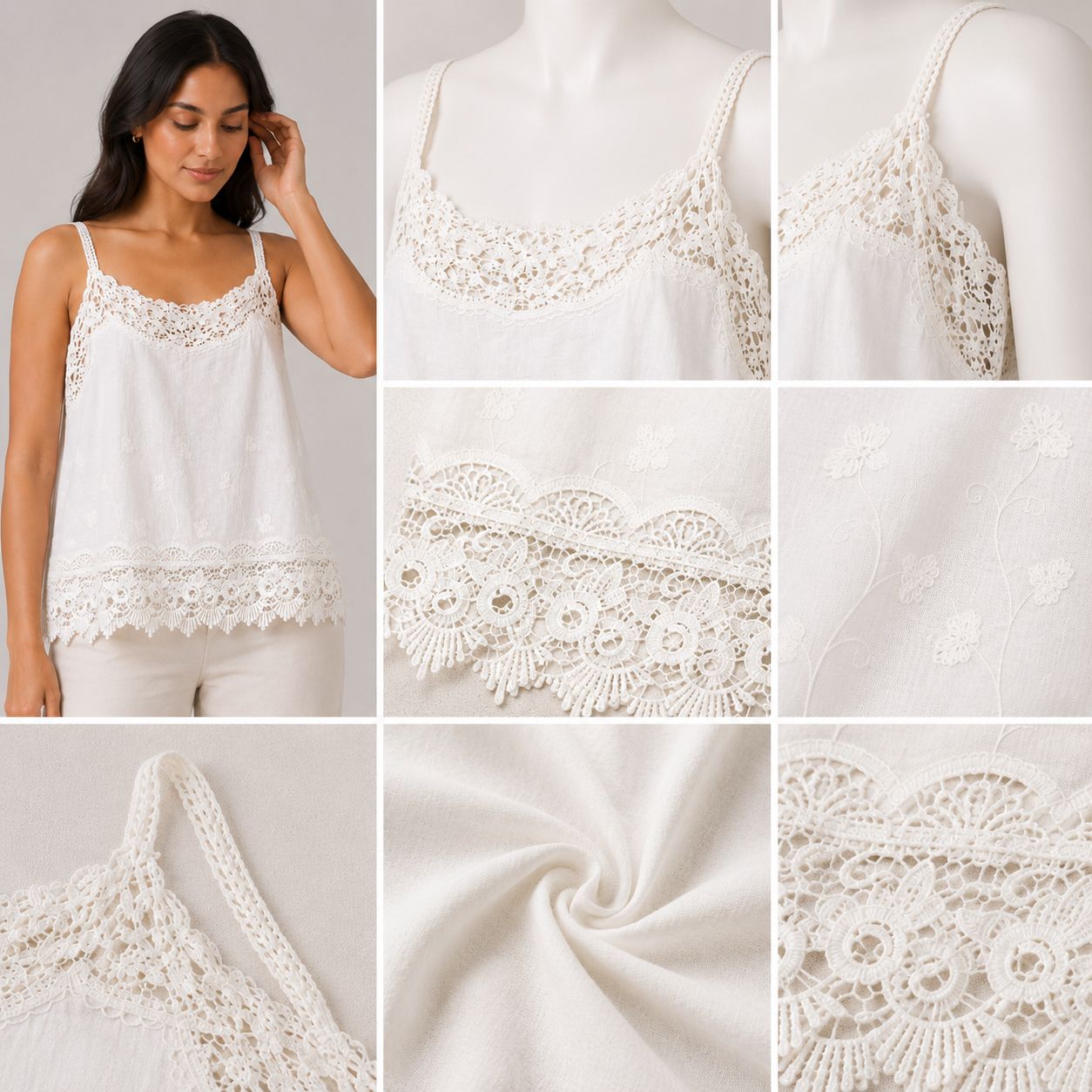 Lace Trim Camisole Top