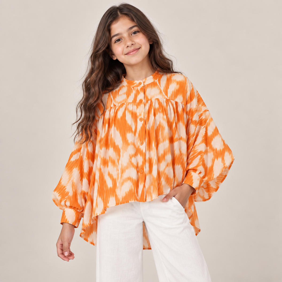 Girls Print Blouse