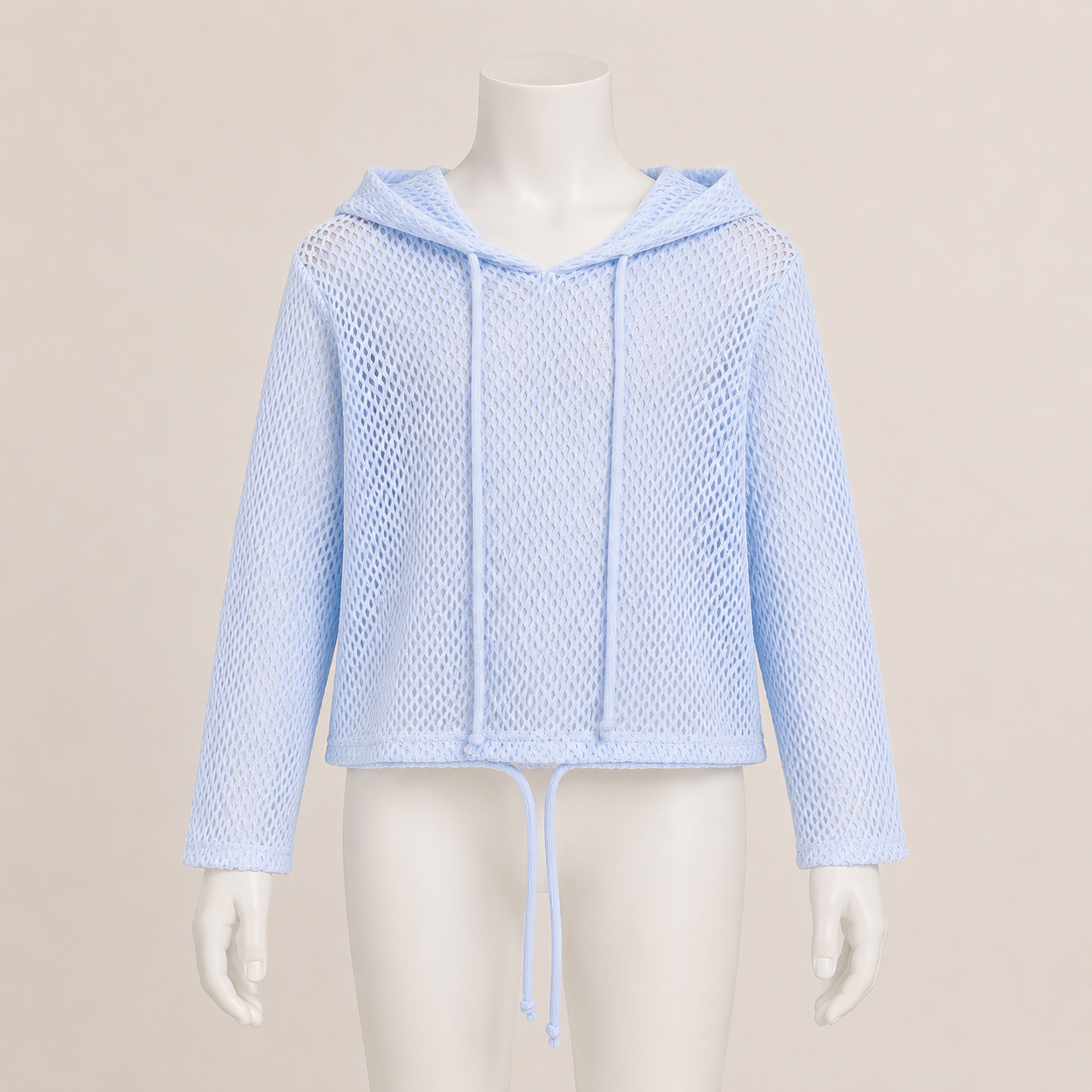 Sheer Hooded Top