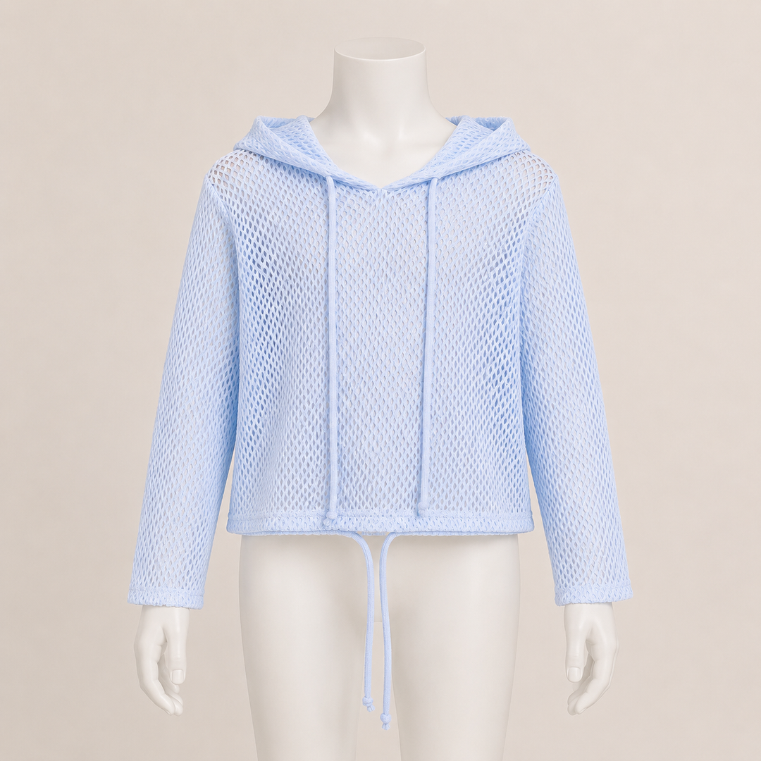 Sheer Hooded Top