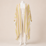 Women Striped Satin Cardigan
