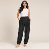 Women Pleated Balloon-Leg Pants