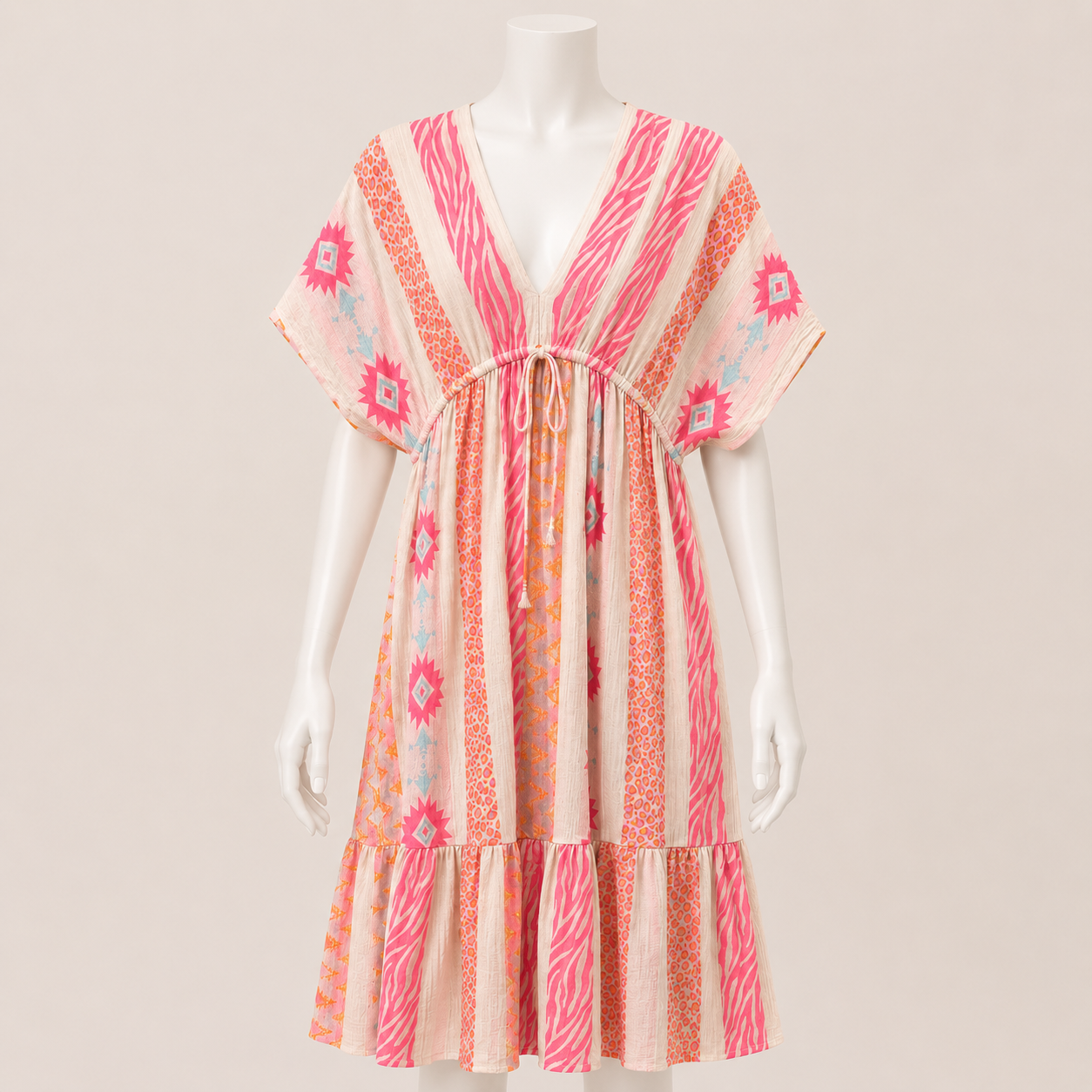 Printed Half Sleeve Dress