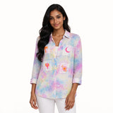 قميص منقوش و تطريز