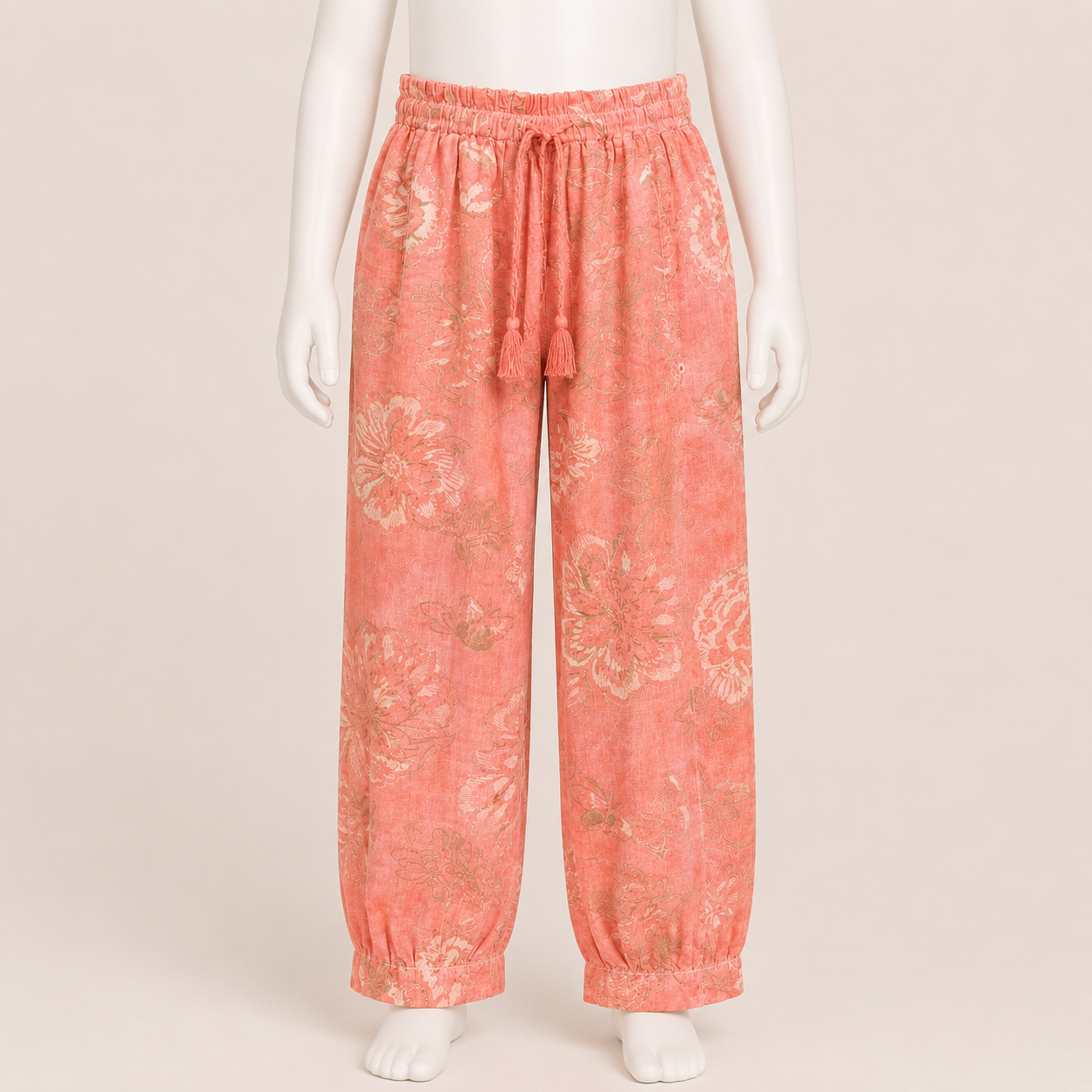 Light Green Printed Pants